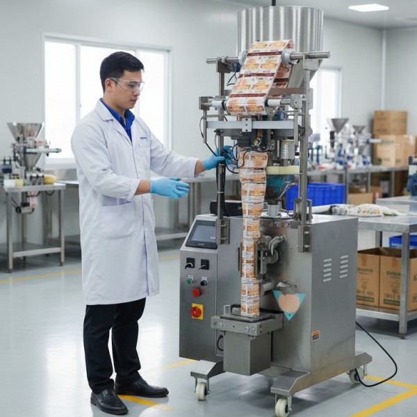 Máy đóng gói muối – Định lượng chuẩn, vận hành ổn định