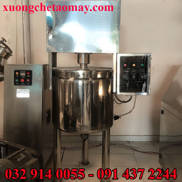 Thiết bị khuấy trộn nhũ hóa mỹ phẩm 200L