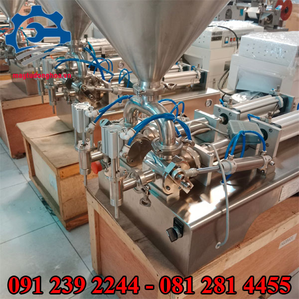 Máy chiết rót dịch đặc 2 vòi giá rẻ