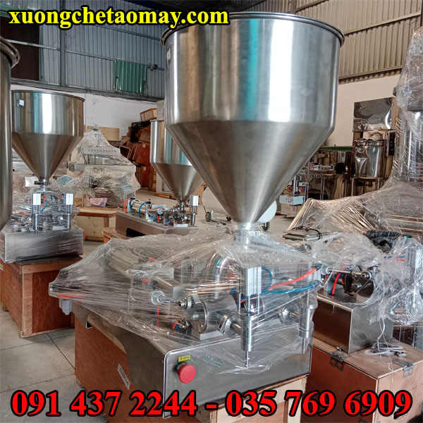 Máy chiết rót 2 vòi bán tự động