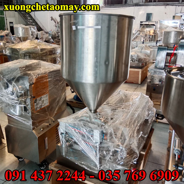 Máy chiết rót tinh dầu 2 vòi bán tự động