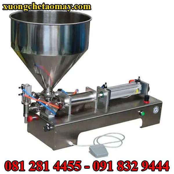 Máy chiết rót dạng sệt bán tự động